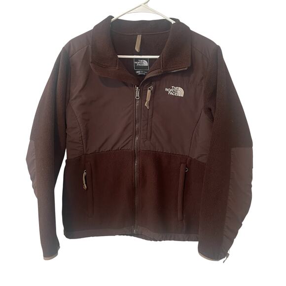The North Face Women's Polartec Full Zip Brown Jacket Sz M - Picture 1 of 10
